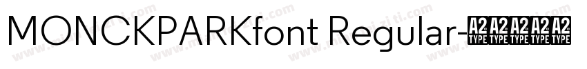 MONCKPARKfont Regular字体转换